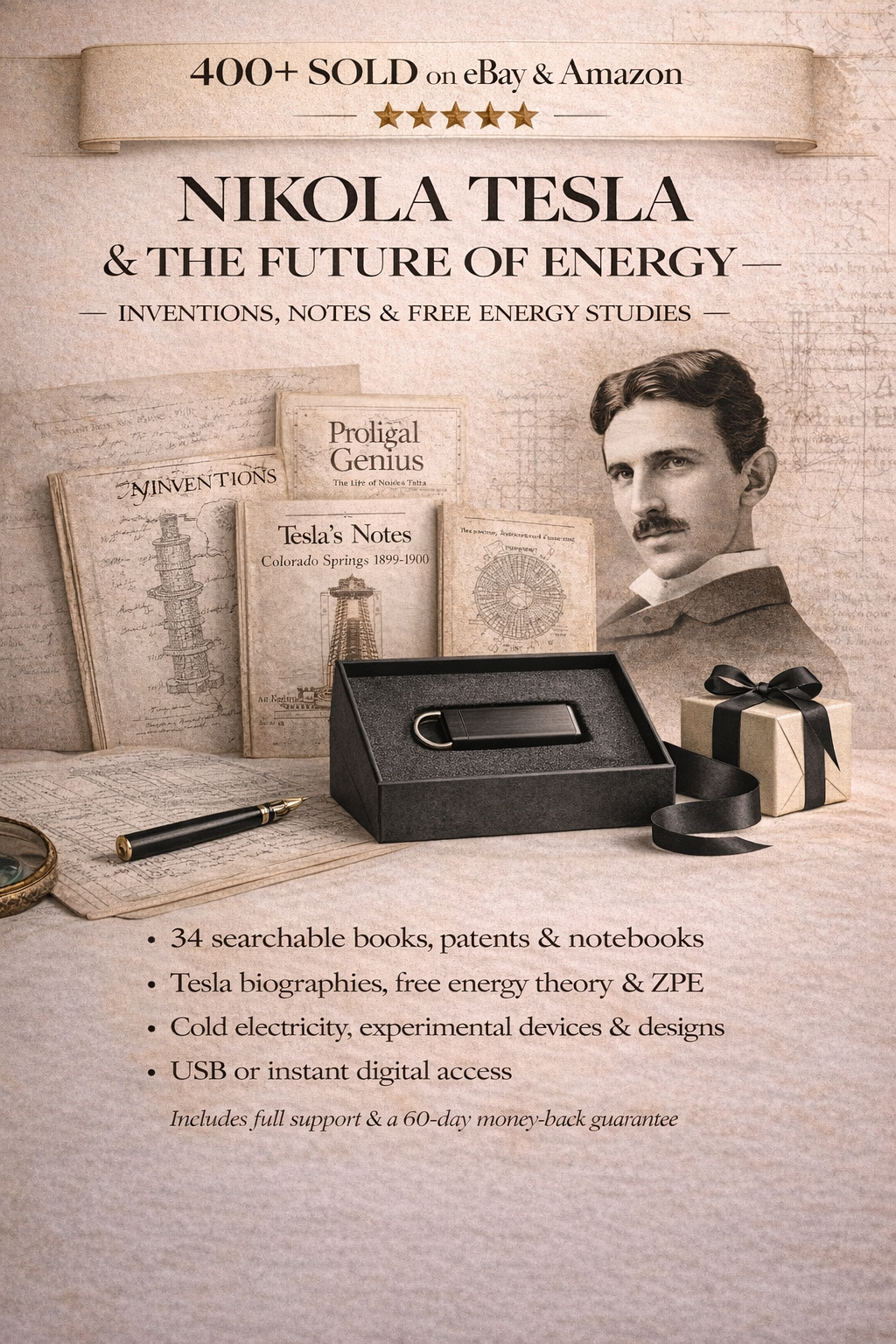 Nikola Tesla & the Future of Energy — Inventions, Notes & Free Energy Studies