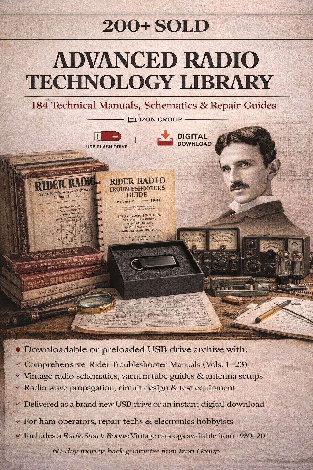 Advanced Radio Technology Library — 184 Technical Manuals, Schematics, Repair Guides & More On Tesla