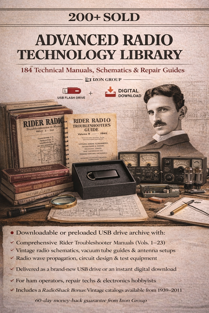 Advanced Radio Technology Library — 184 Technical Manuals, Schematics, Repair Guides & More On Tesla